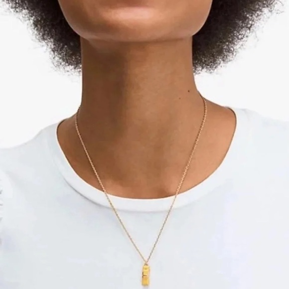 $59 Kate Spade ma chérie taxi ! Pendant Necklace in yellow / black - Picture 7 of 12